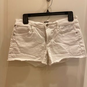 Citizens of Humanity white denim shorts